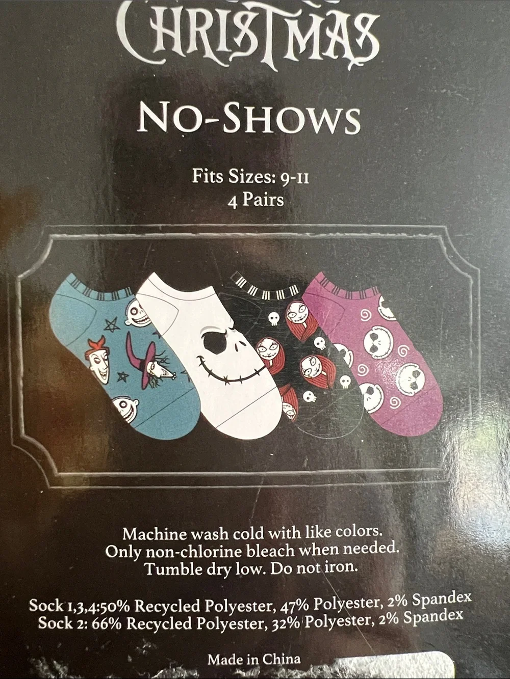 Disney The Nightmare Before Christmas No-Show Socks